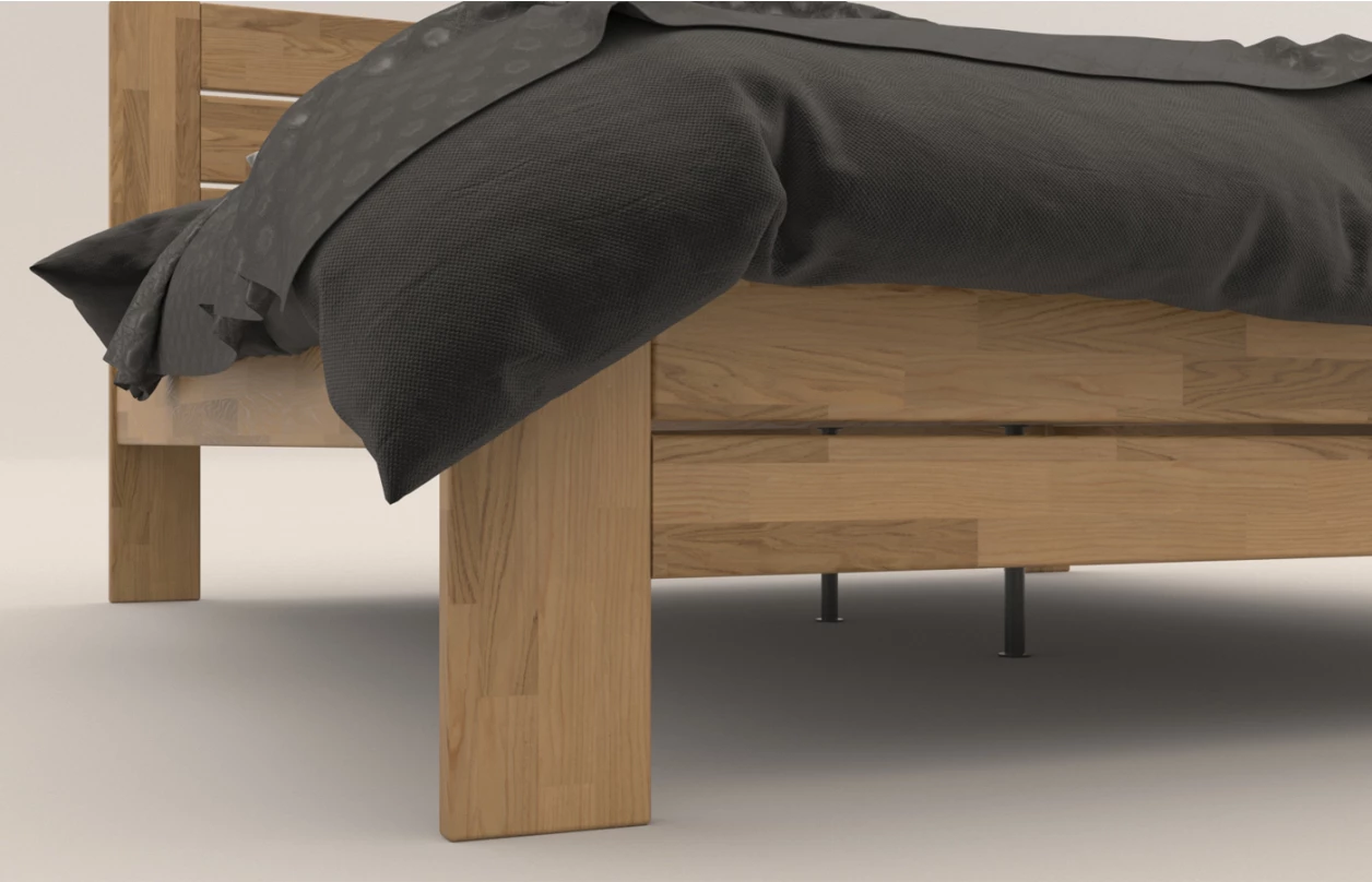 Posteľ Emilia 180x200 cm, bielený buk 2