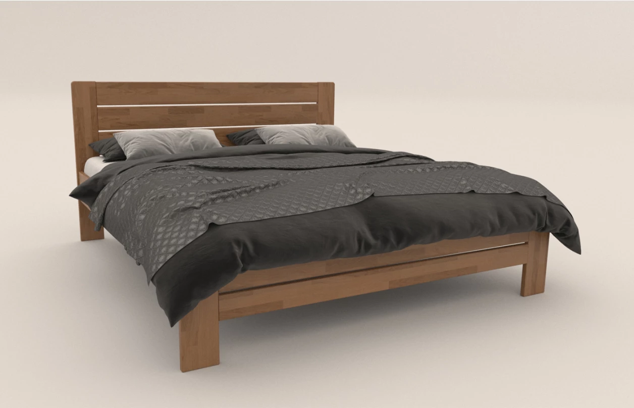 Posteľ Emilia 180x200 cm, šedý buk 1