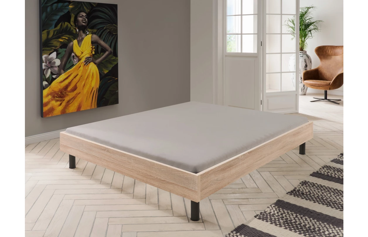 Skrinka s 5 zásuvkami Easy Plus, 49 cm, doskový dub / sivé sklo 44