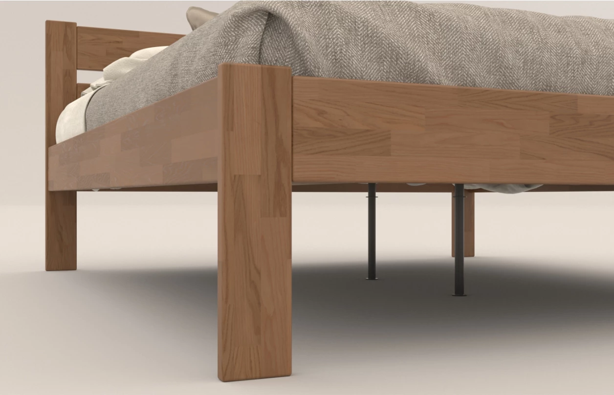 Posteľ Lina 180x200 cm, bielený buk 2