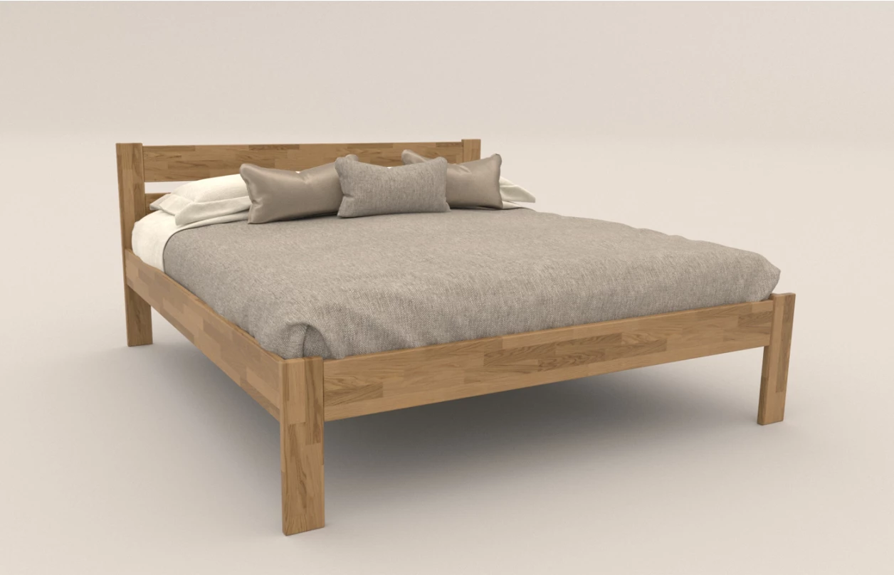 Posteľ Lina 180x200 cm, prírodný buk 1