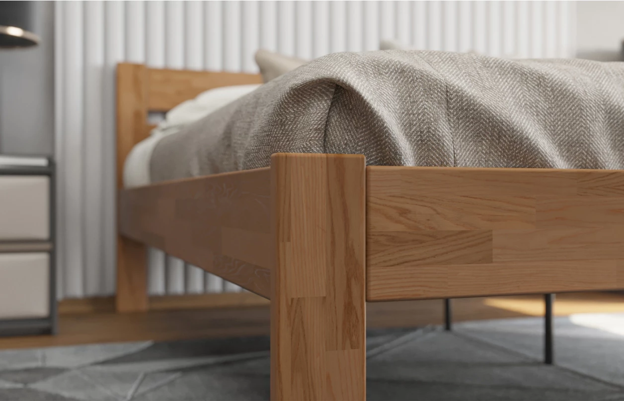 Posteľ Lina 180x200 cm, prírodný buk 6