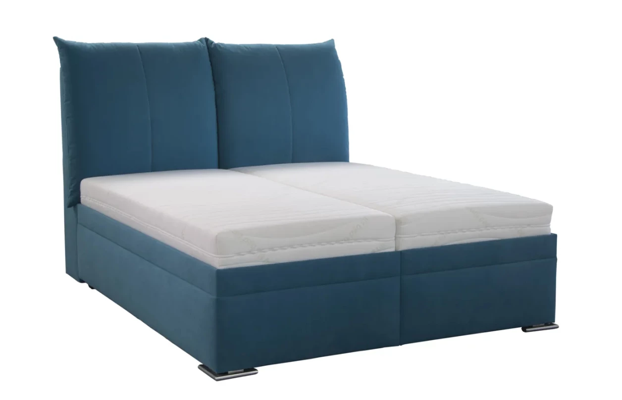 Posteľ Menton 180x200 cm, smotanovo biela látka 2