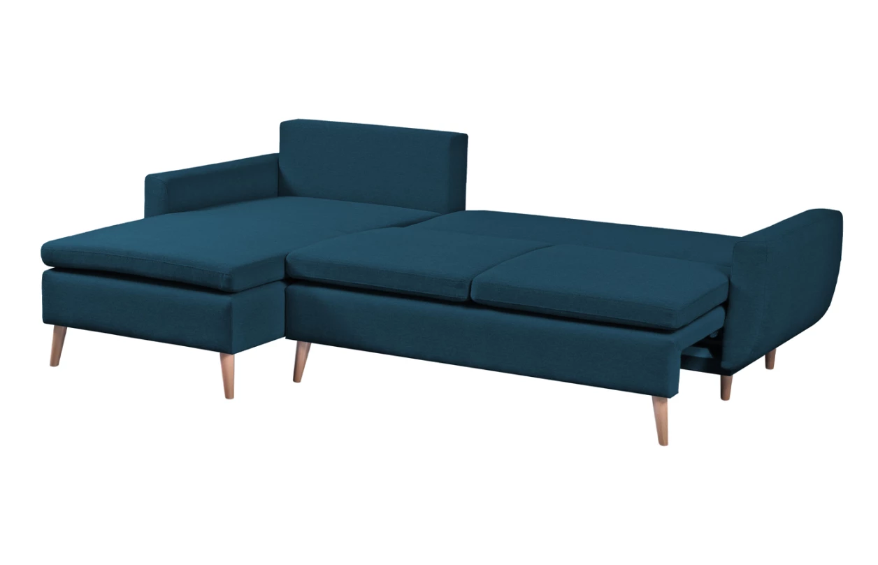 Rohová sedacia súprava Enjoy, béžovo-modrá tkanina 9