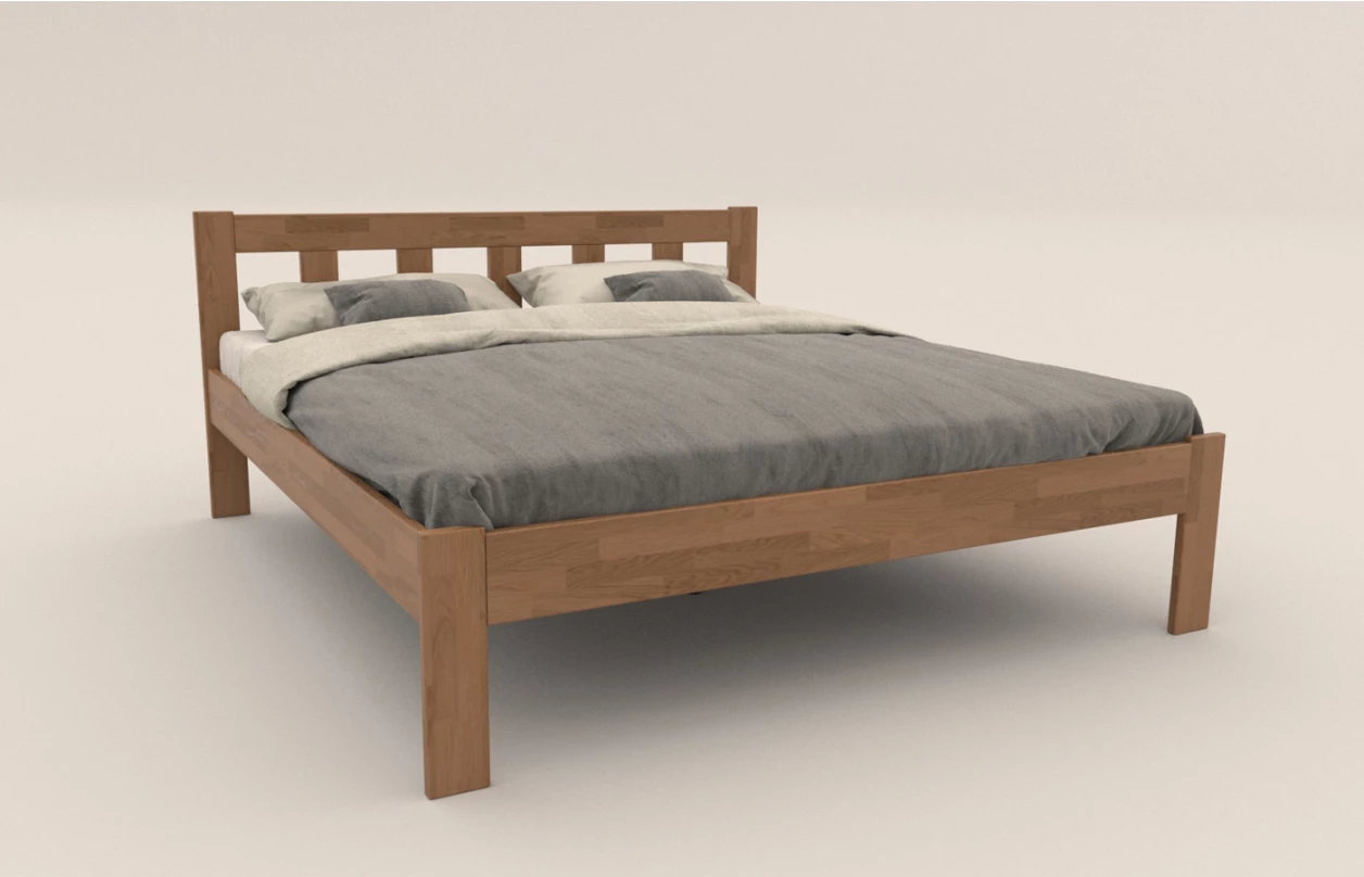 Manželská posteľ Tema 180x200 cm, prírodný buk 1