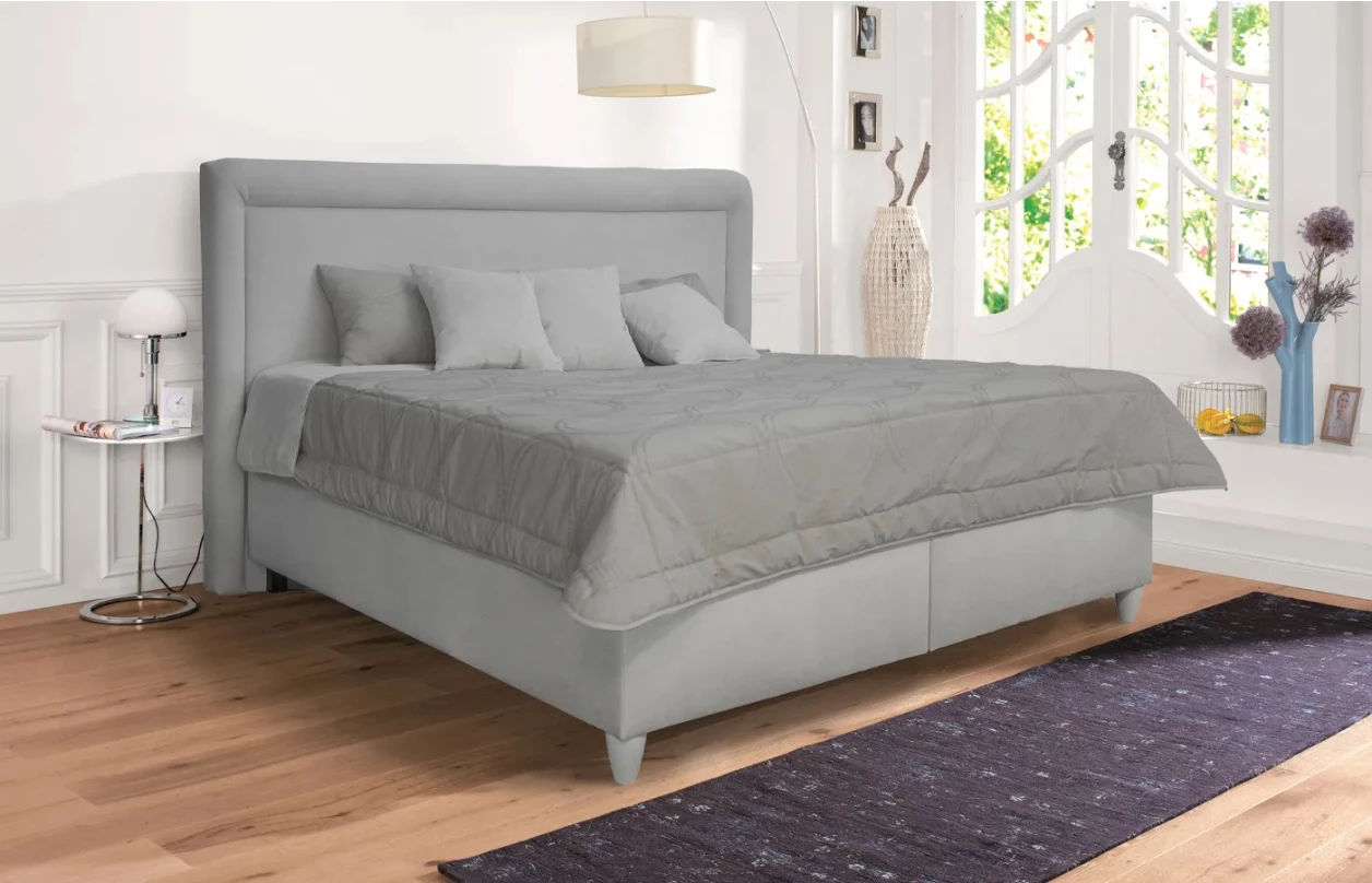 Posteľ Palas 180x200 cm, morská modrá látka 1