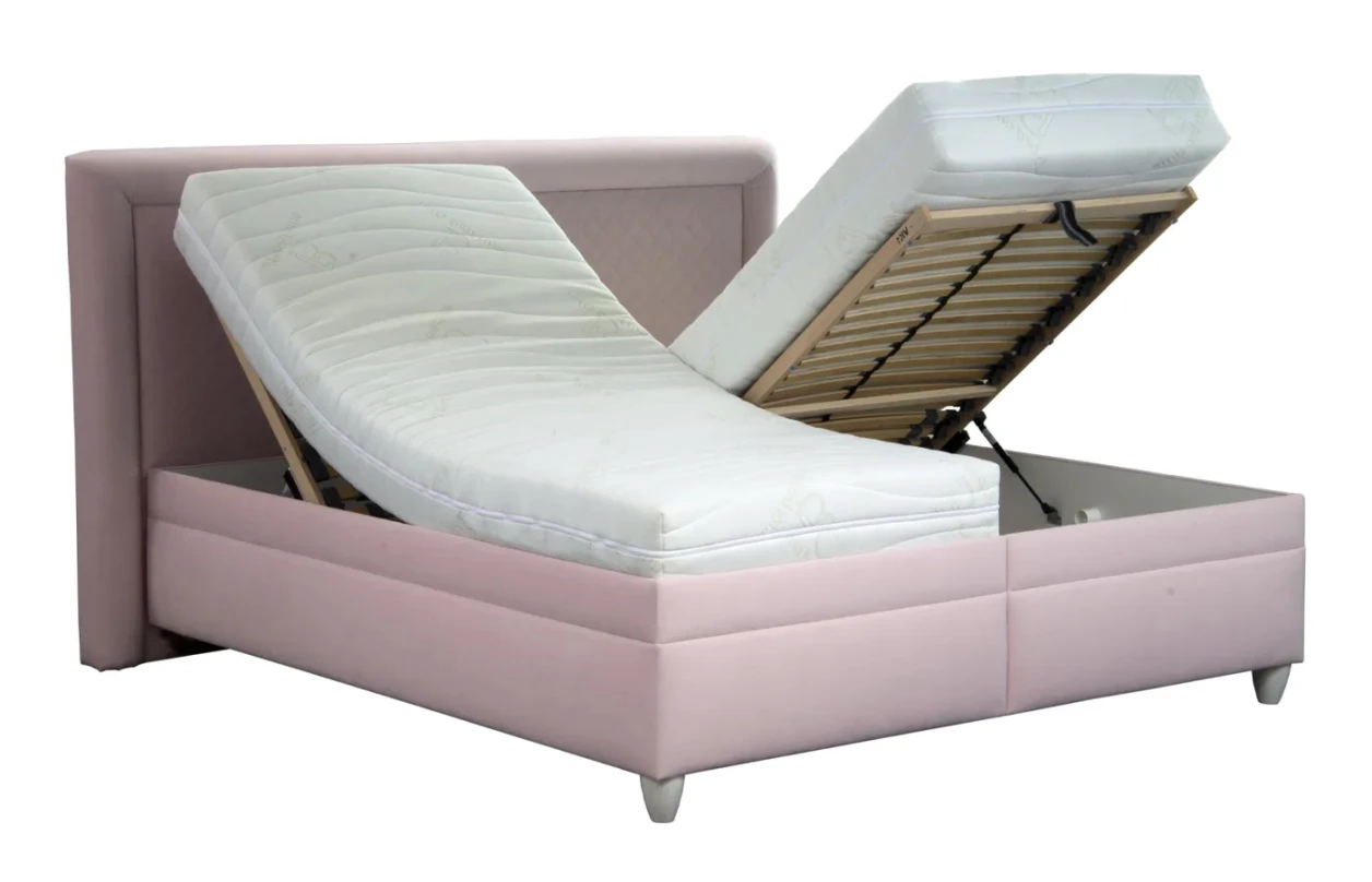 Posteľ Palas 180x200 cm, morská modrá látka 3