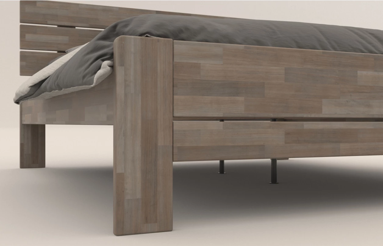 Posteľ Patricia 180x200 cm, prírodný buk 2