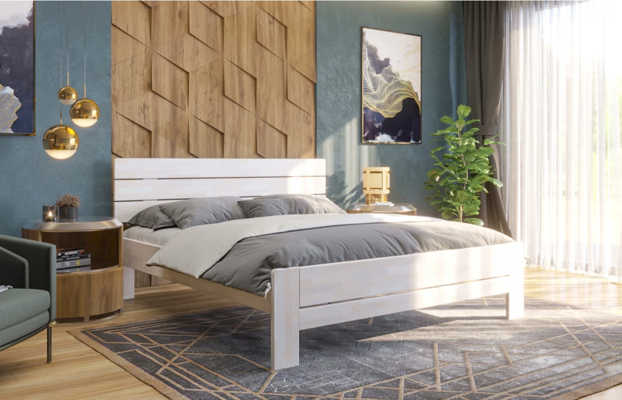 Posteľ Patricia 180x200 cm, prírodný buk 4