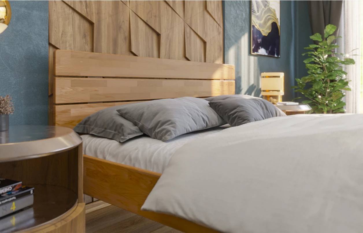 Posteľ Patricia 180x200 cm, prírodný buk 6