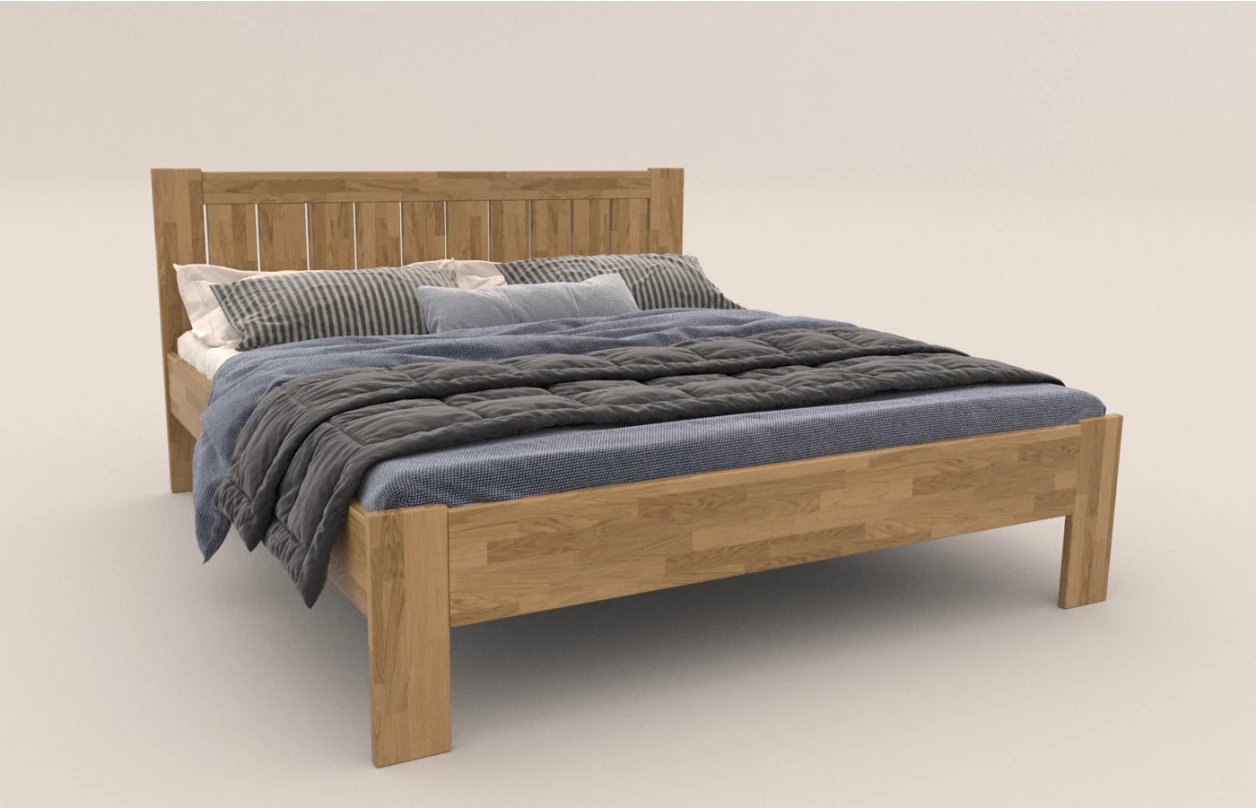 Posteľ Berta 180x200 cm, šedý buk