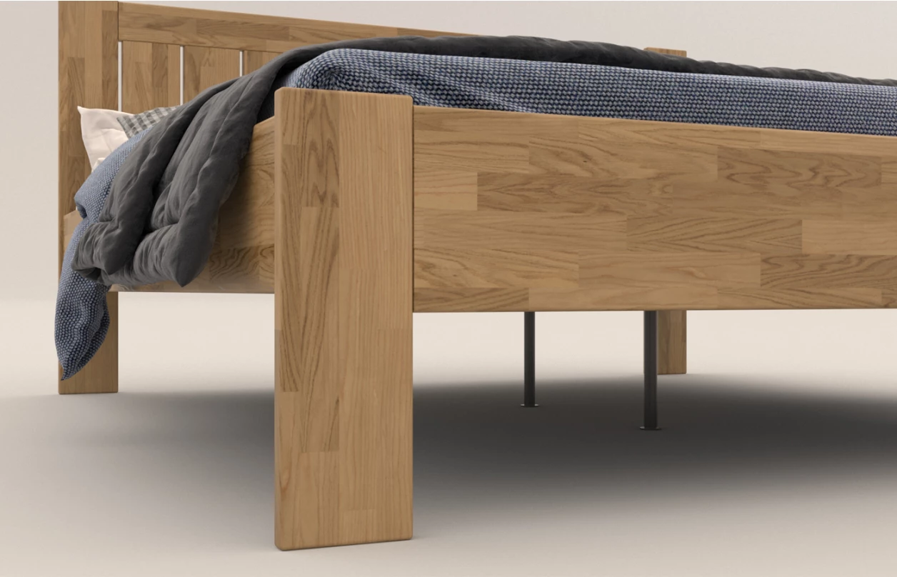 Posteľ Berta 180x200 cm, šedý buk
