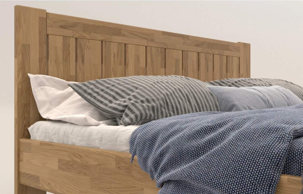 Posteľ Berta 180x200 cm, šedý buk