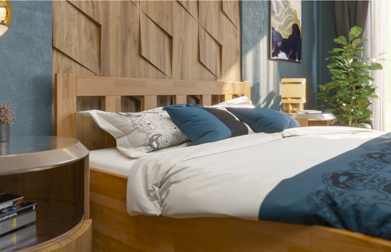 Posteľ s úložným priestorom Tema Box 180x200 cm, šedý buk 7