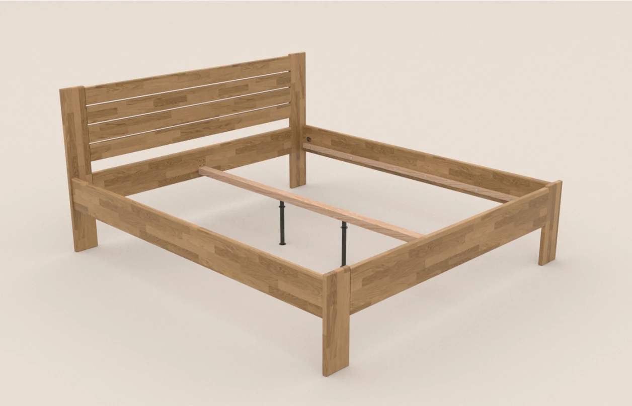 Posteľ Irma 180x200 cm, bielený buk