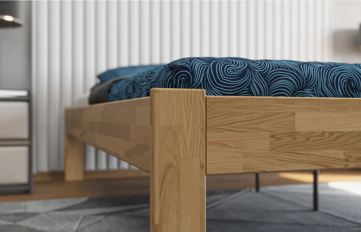 Posteľ Tema Futon 180x200 cm, bielený buk 6