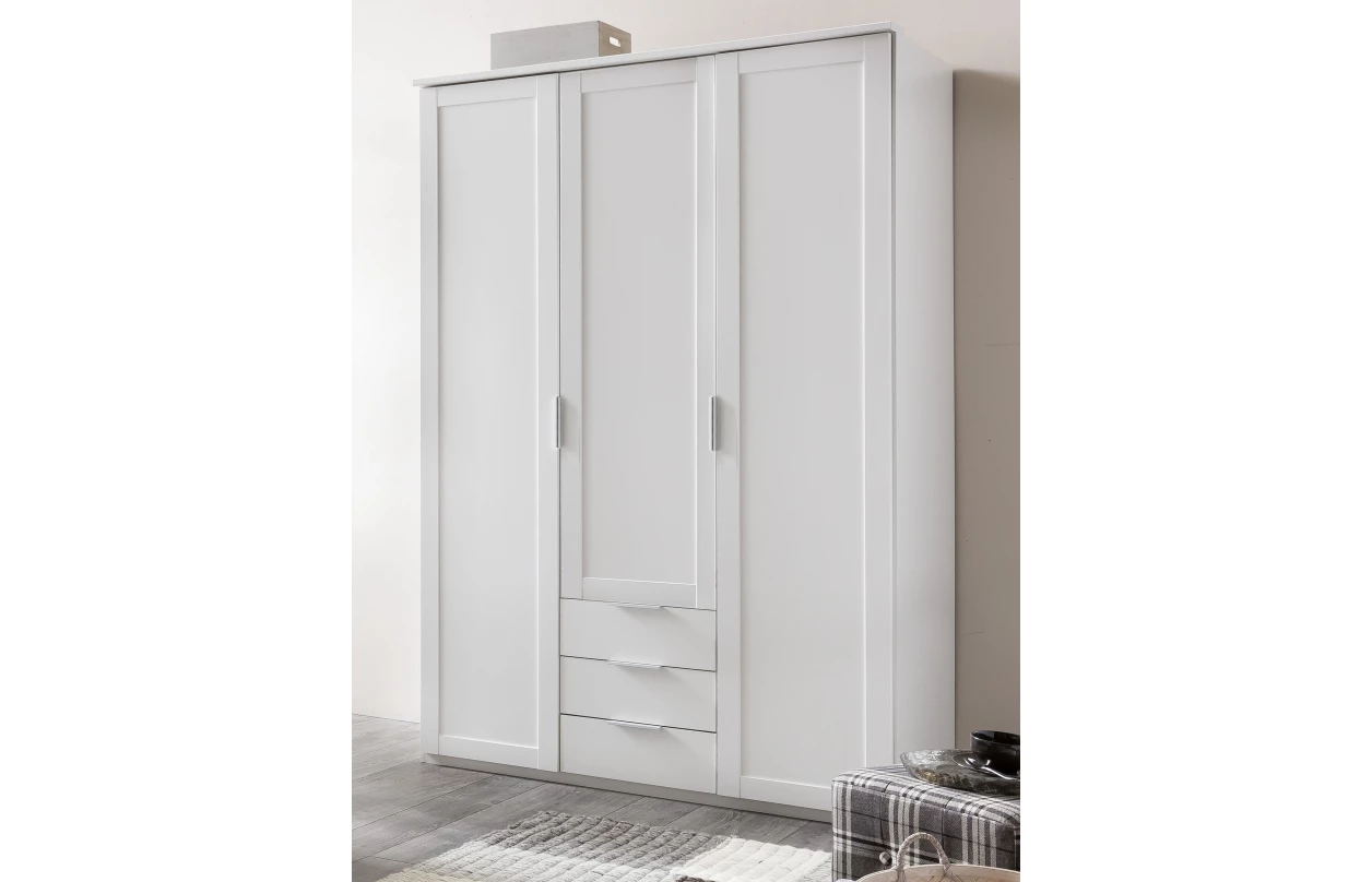 Šatníková skriňa Nadja, 135 cm, biela 15