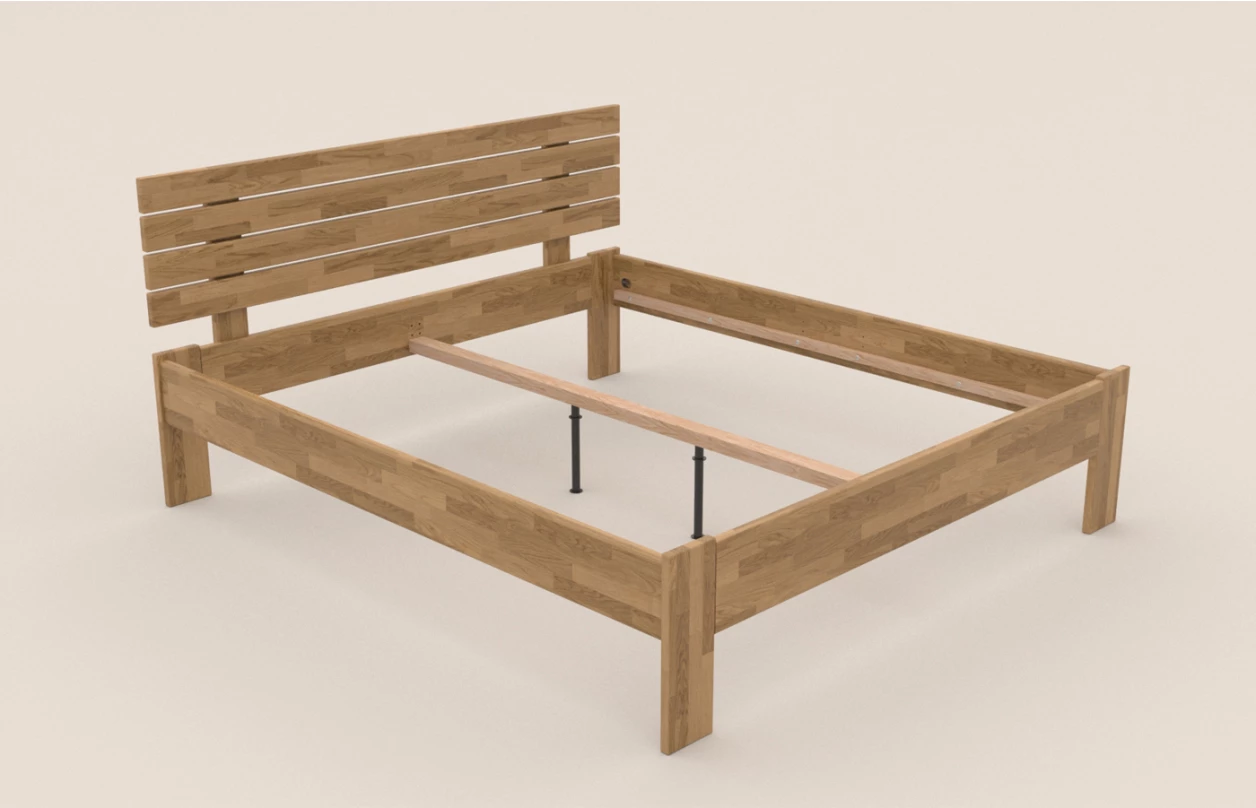 Posteľ Isolda 180x200 cm, bielený buk