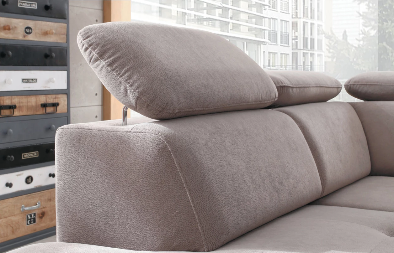 Rohová sedacia súprava Umbria, námornícka modrá látka, ľavý roh 5