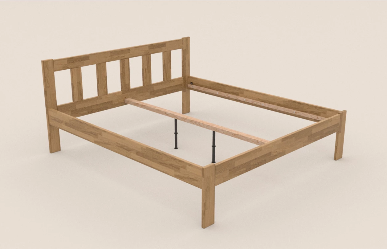 Manželská posteľ Tema 180x200 cm, bielený buk