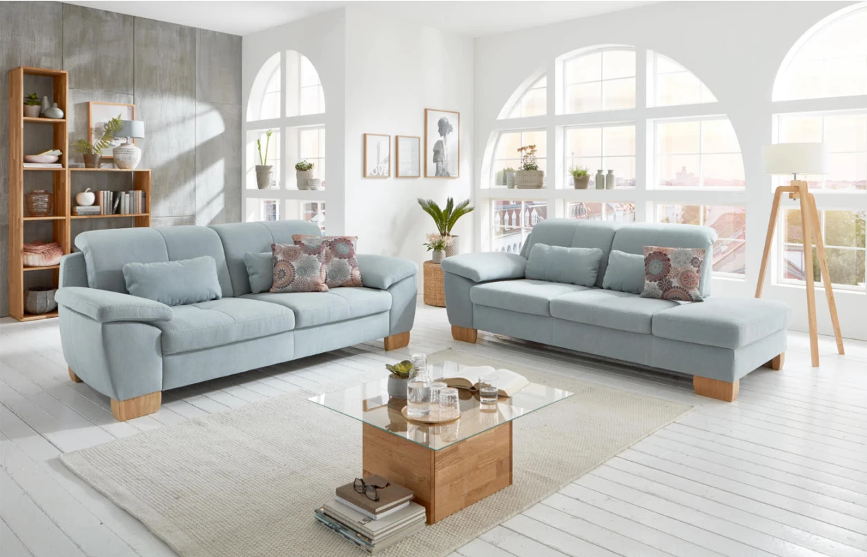 Rohová sedacia súprava Garland, hnedá látka, s funkciami 1