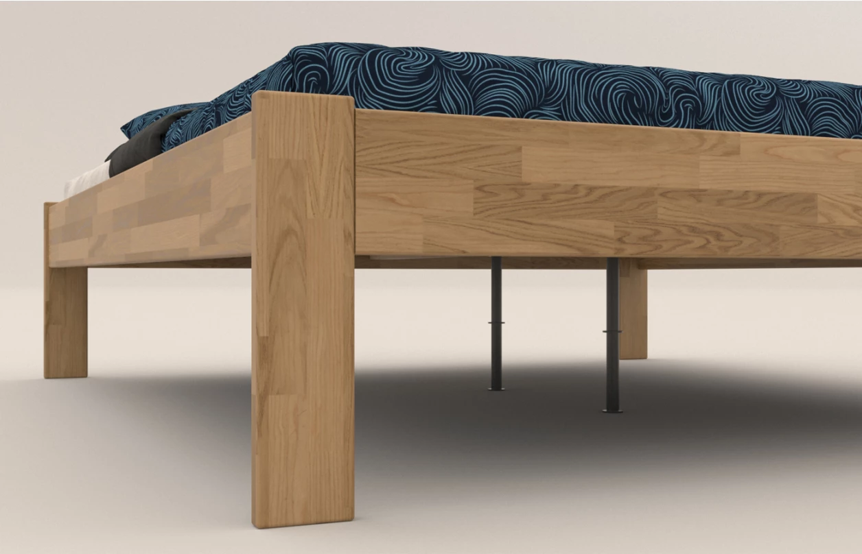 Posteľ Tema Futon 180x200 cm, šedý buk