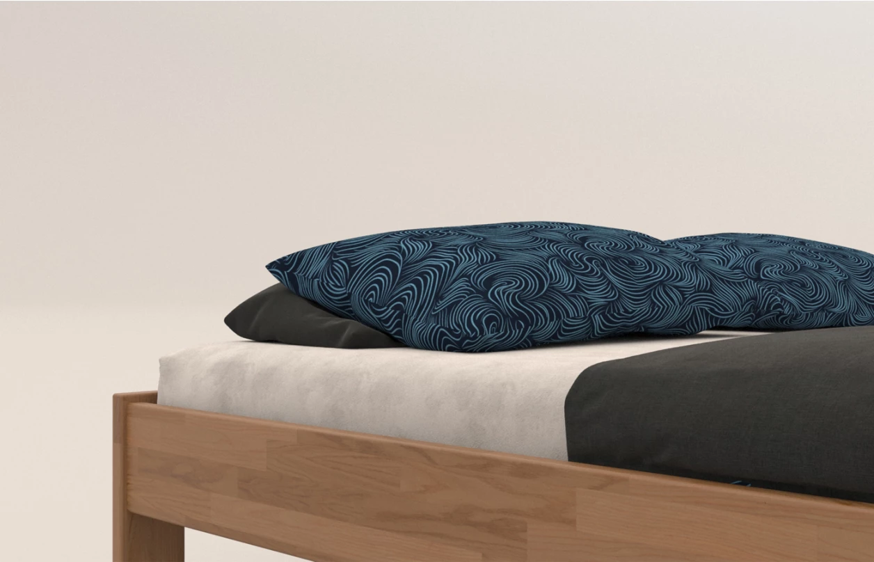 Posteľ Tema Futon 180x200 cm, šedý buk