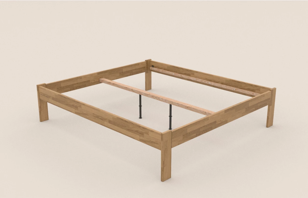 Posteľ Tema Futon 180x200 cm, šedý buk