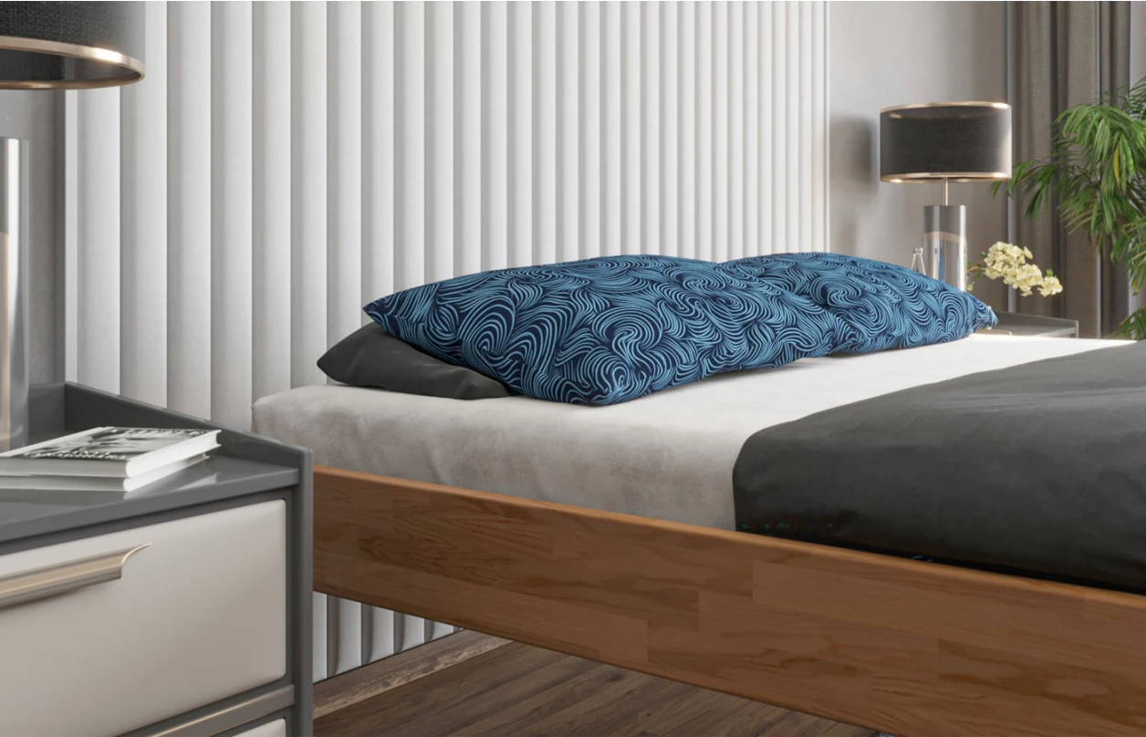 Posteľ Tema Futon 180x200 cm, šedý buk