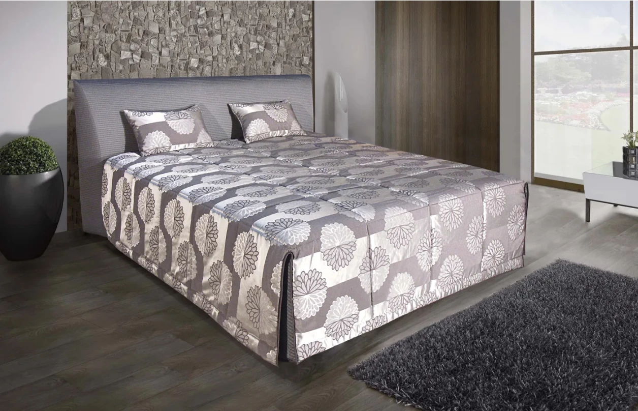 Posteľ Evita 180x200 cm, kávová ekokoža, bez matracov 1