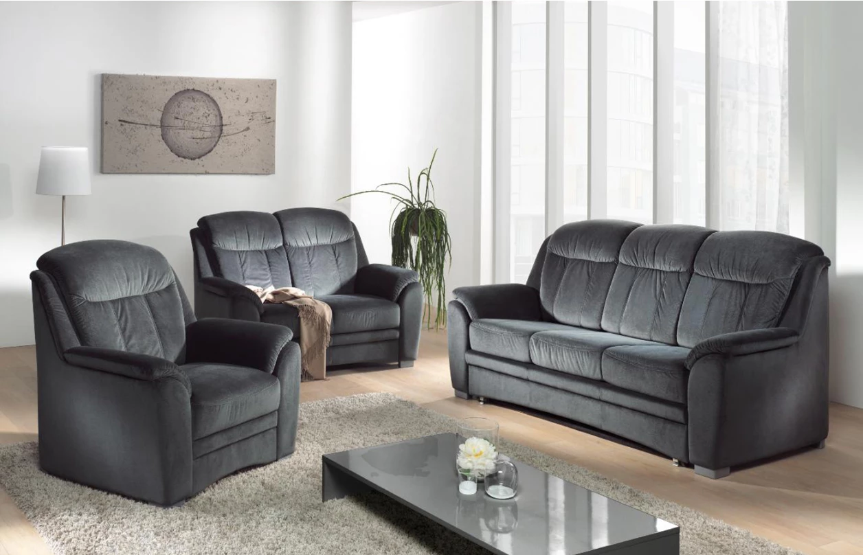 Sedacia súprava Bruno 3-2, čierna látka 4