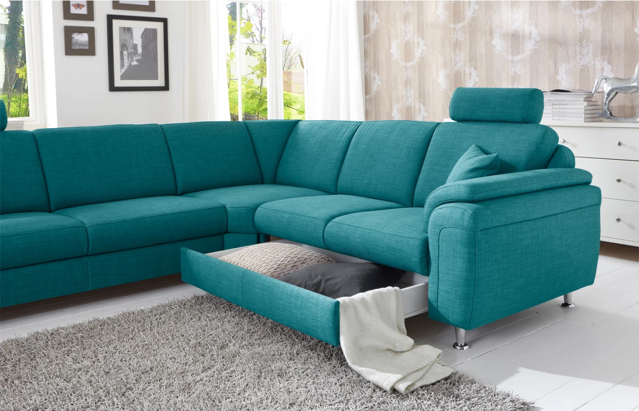 Rohová sedacia súprava Omaha, šedá látka, bez funkcií 2