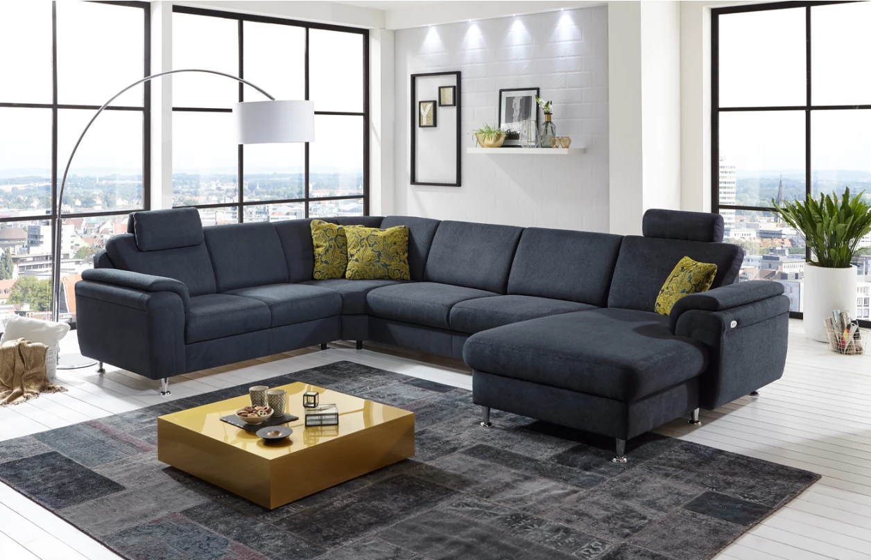 Rohová sedacia súprava Omaha, šedá látka, bez funkcií 7