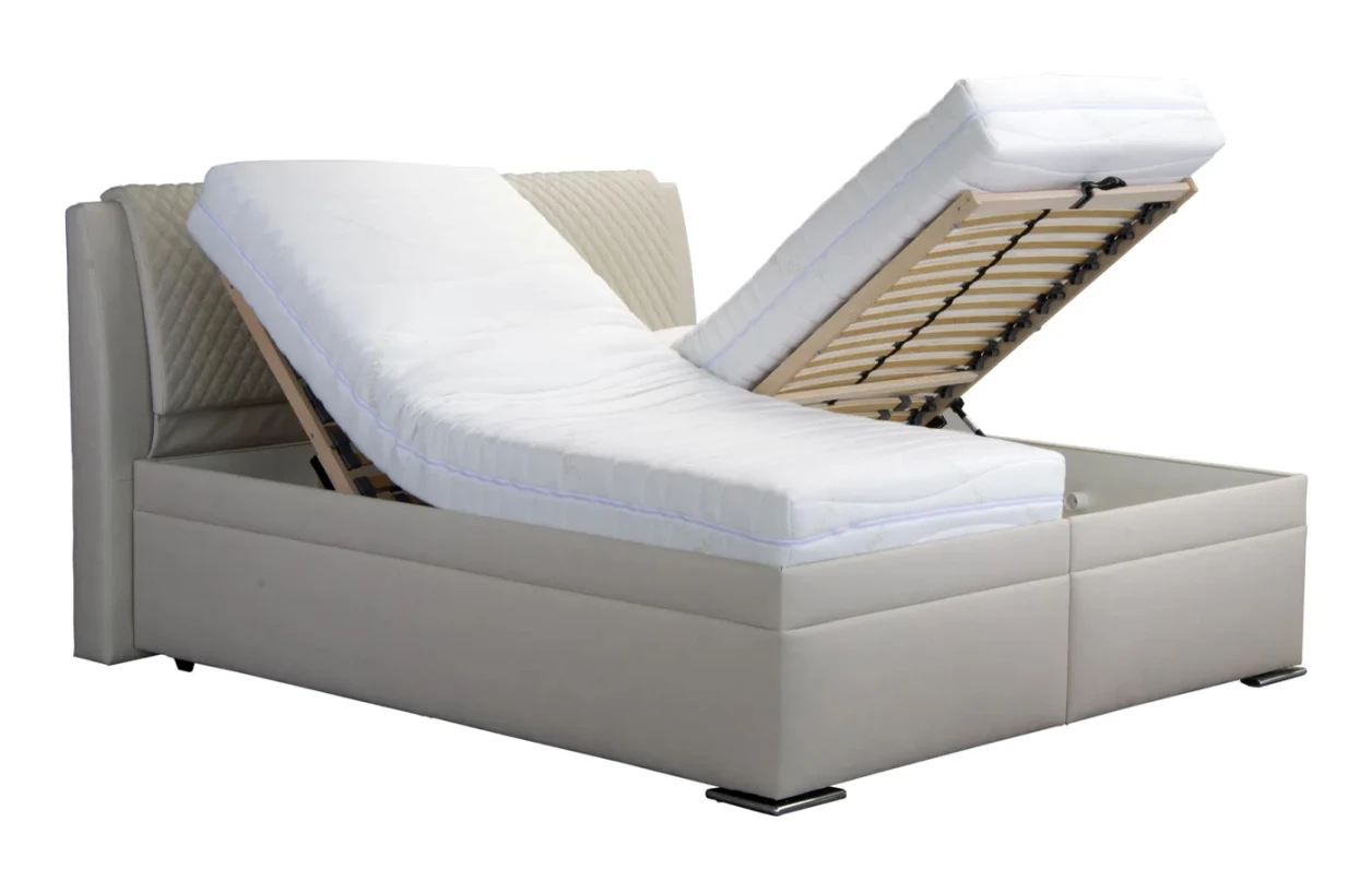 Posteľ Virginia 120x200 cm, krémová tkanina 8