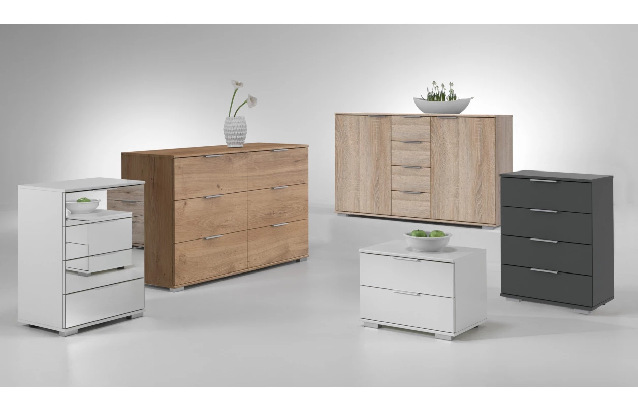 Nočný stolík Easy Plus, 2 zásuvky, dub sonoma 29