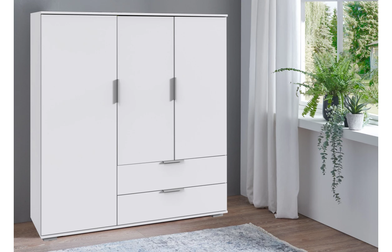 Šatníková skriňa Easy Plus, šírka 270 cm/extra výška 236 cm, grafit/sklo 23