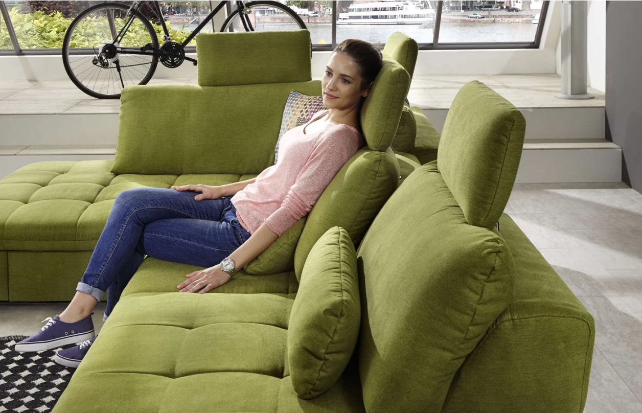 Rohová sedacia súprava MP-IN14007, krémová štruktúrovaná látka 6