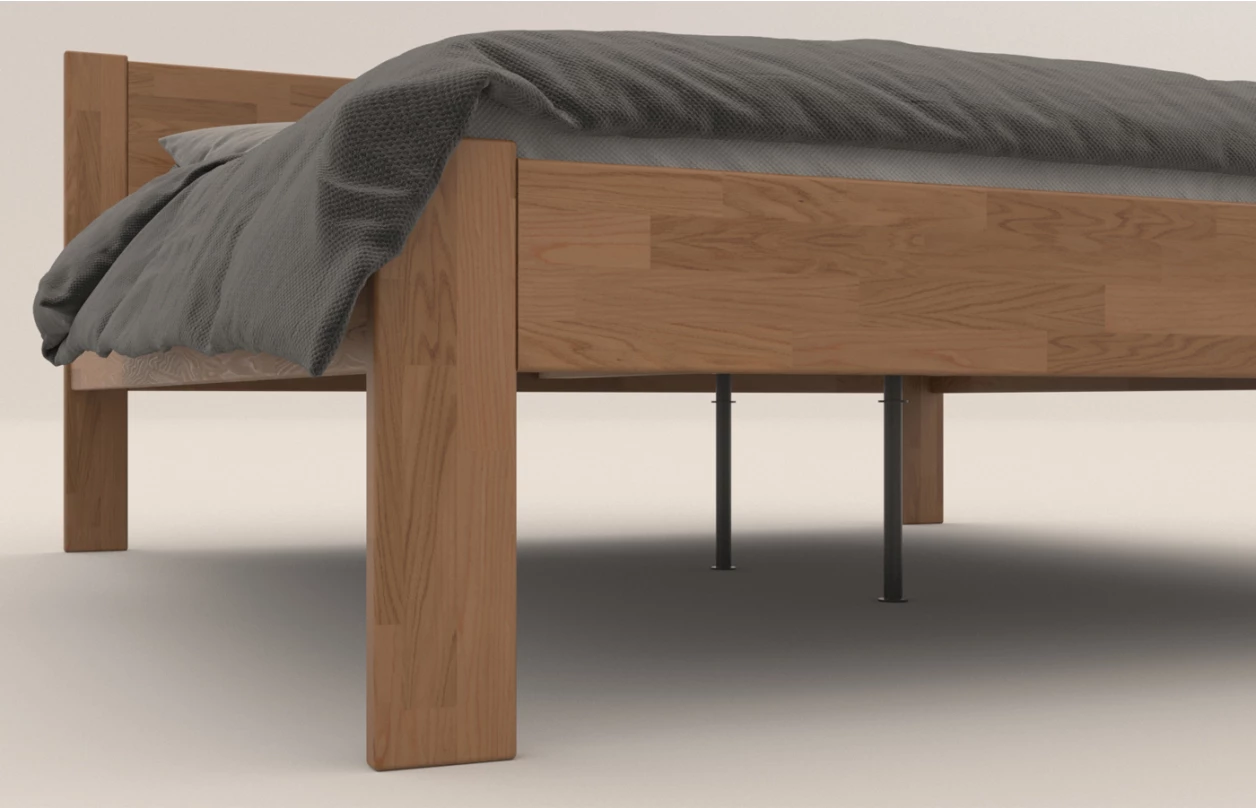 Posteľ Fava 180x200 cm, bielený buk 2