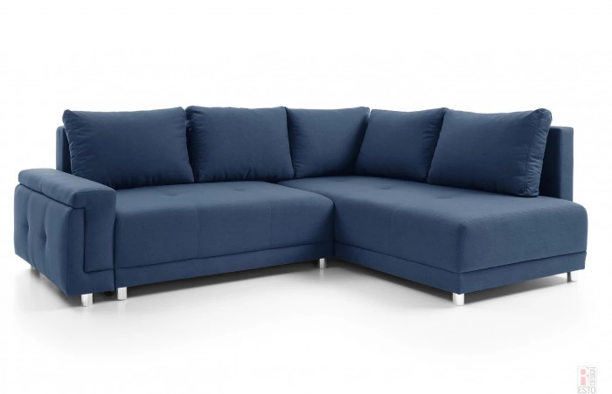 Rohová sedacia súprava Beate, hnedo-béžová látka, ľavý roh