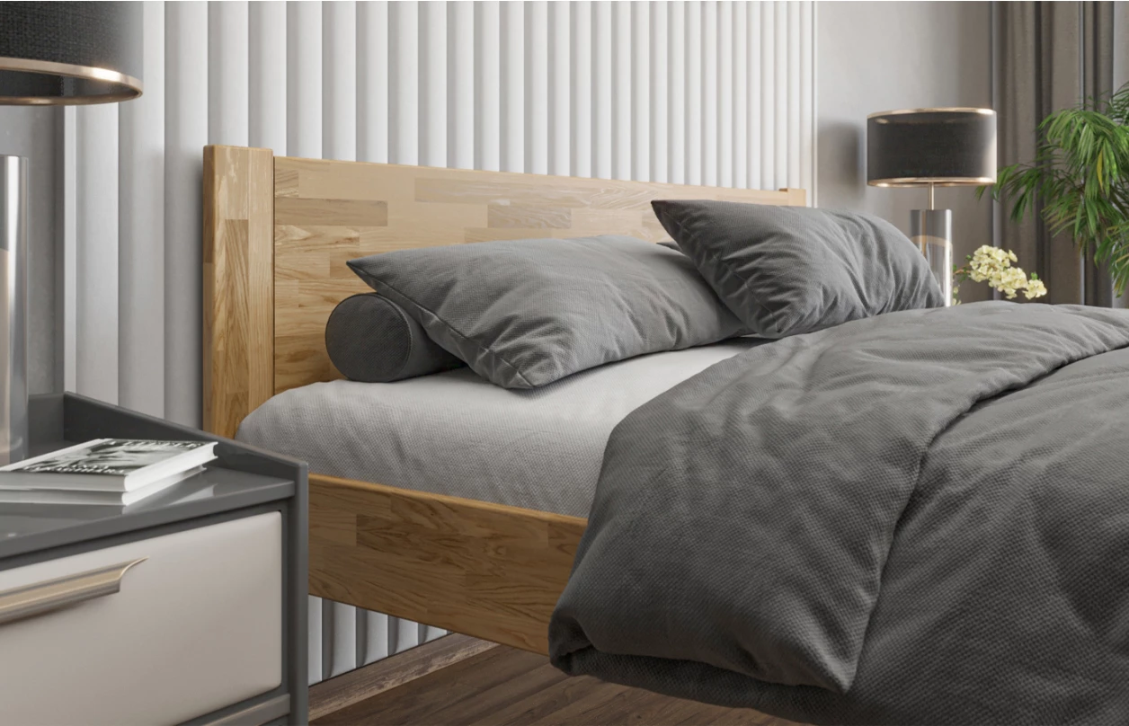 Posteľ Fava 180x200 cm, šedý buk 7
