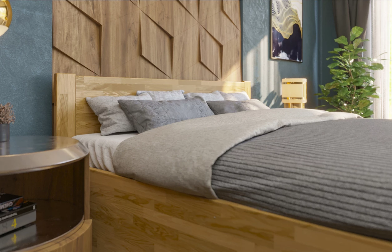 Posteľ s úložným priestorom Fava Box 180x200 cm, bielený buk 7