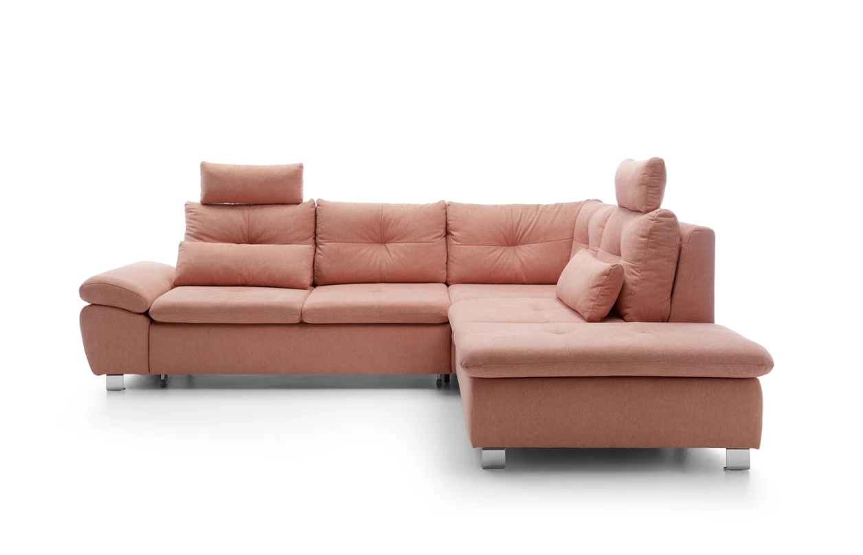 Sedacia súprava Madeira 3A, fialová lila látka, tvar pravé U 2