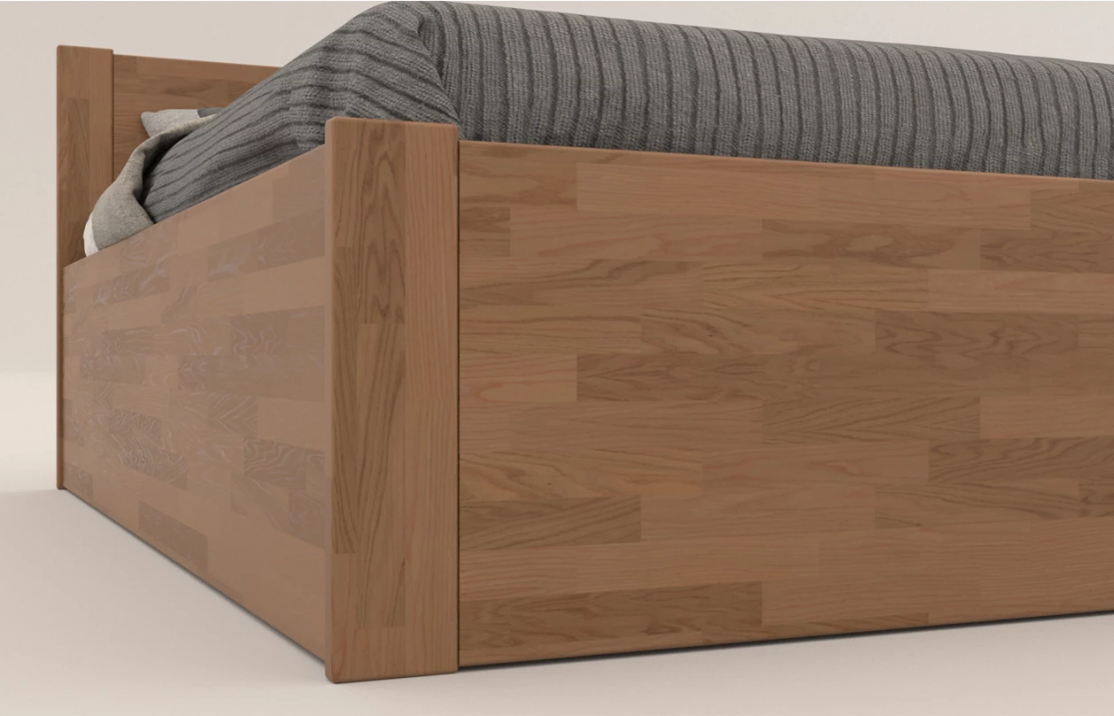 Posteľ s úložným priestorom Fava Box 180x200 cm, šedý buk 2