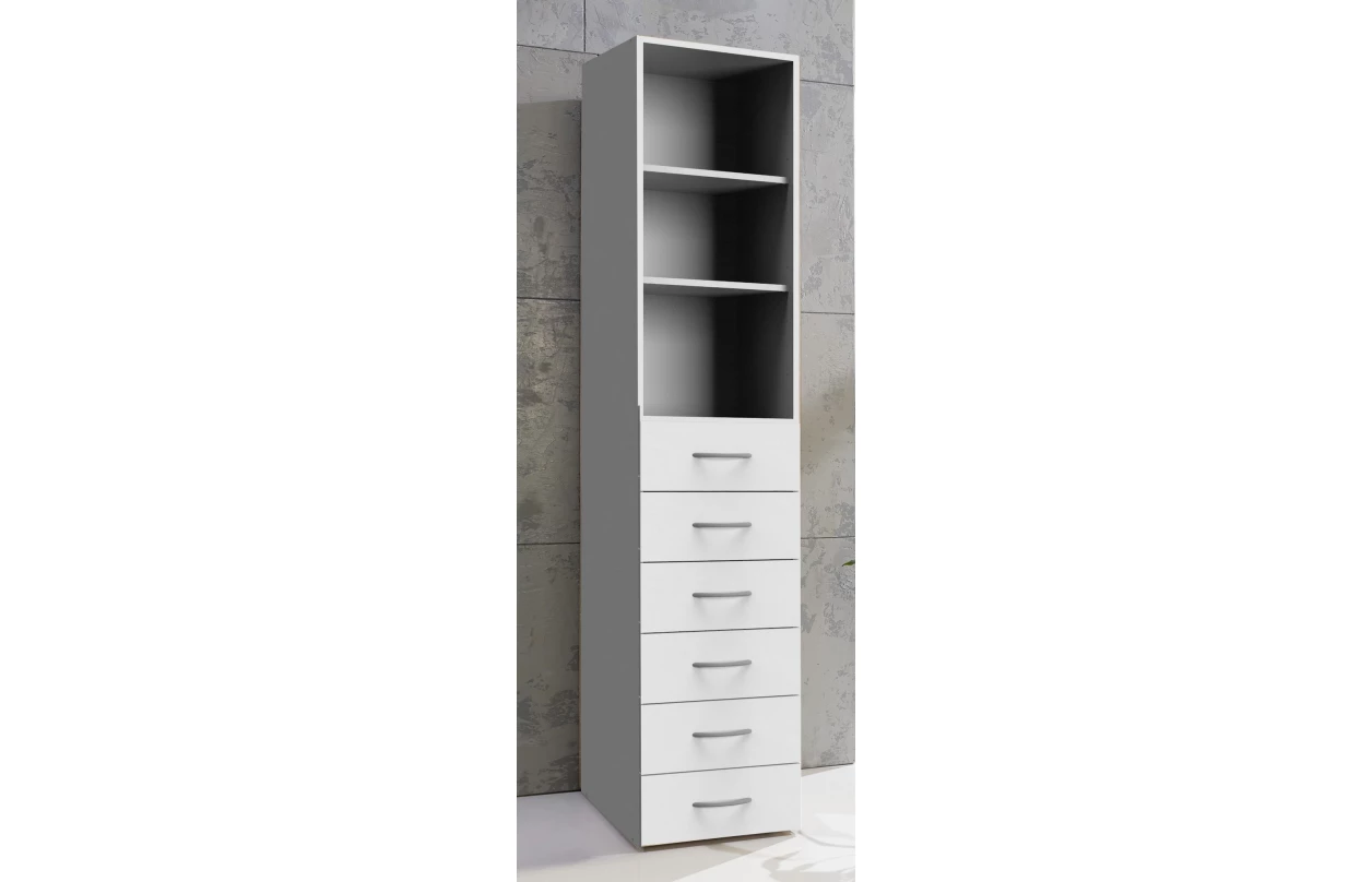 Skriňový nadstavec Multiraum, 50 cm, biely 22