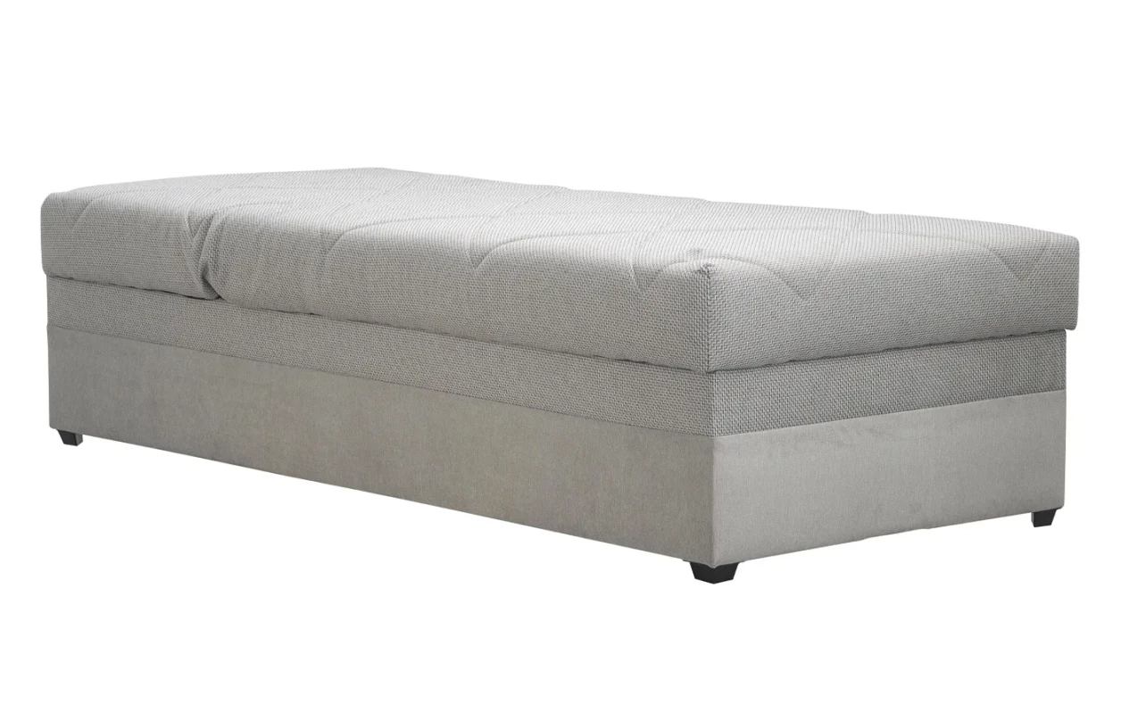 Posteľ Evelina 90x200 cm, stredne šedá látka 1