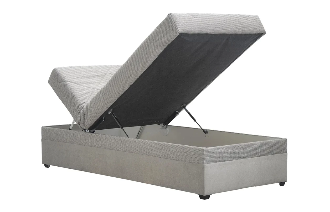 Posteľ Evelina 90x200 cm, stredne šedá látka 3