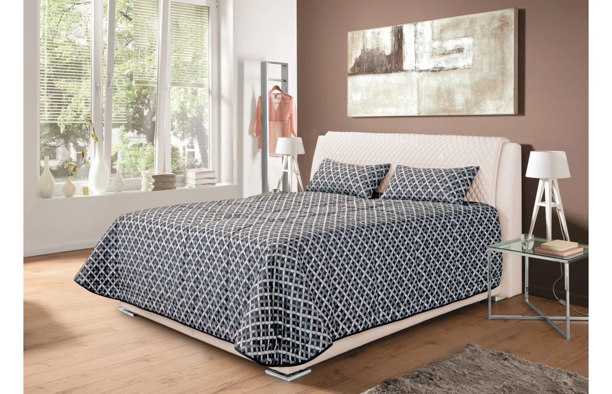 Posteľ Virginia 180x200 cm, béžová látka 1