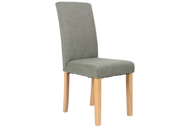 Jedálenská stolička s prešitím Kiki, rákosovo zelená látka