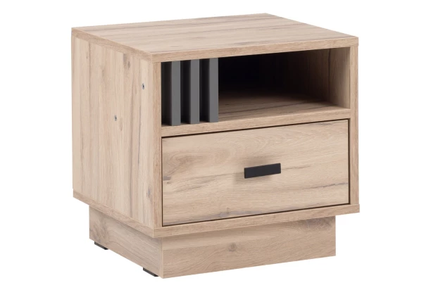 Nočný stolík Almo, dub estana/antracit
