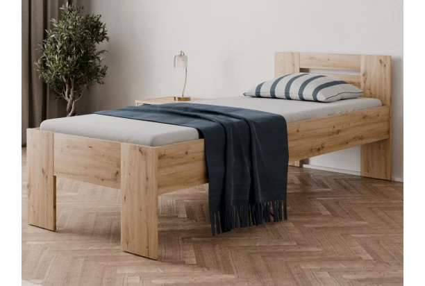 Posteľ Osaka 80x200 cm, dub artisan